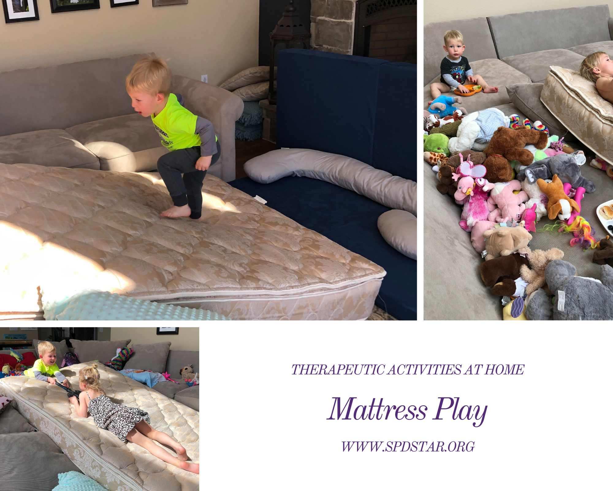 Three ways to play with a mattress at home